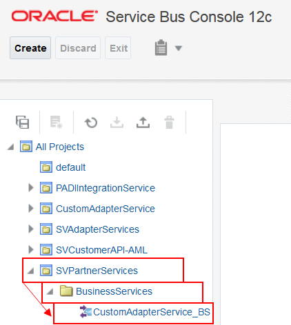 Image represents path for service type.