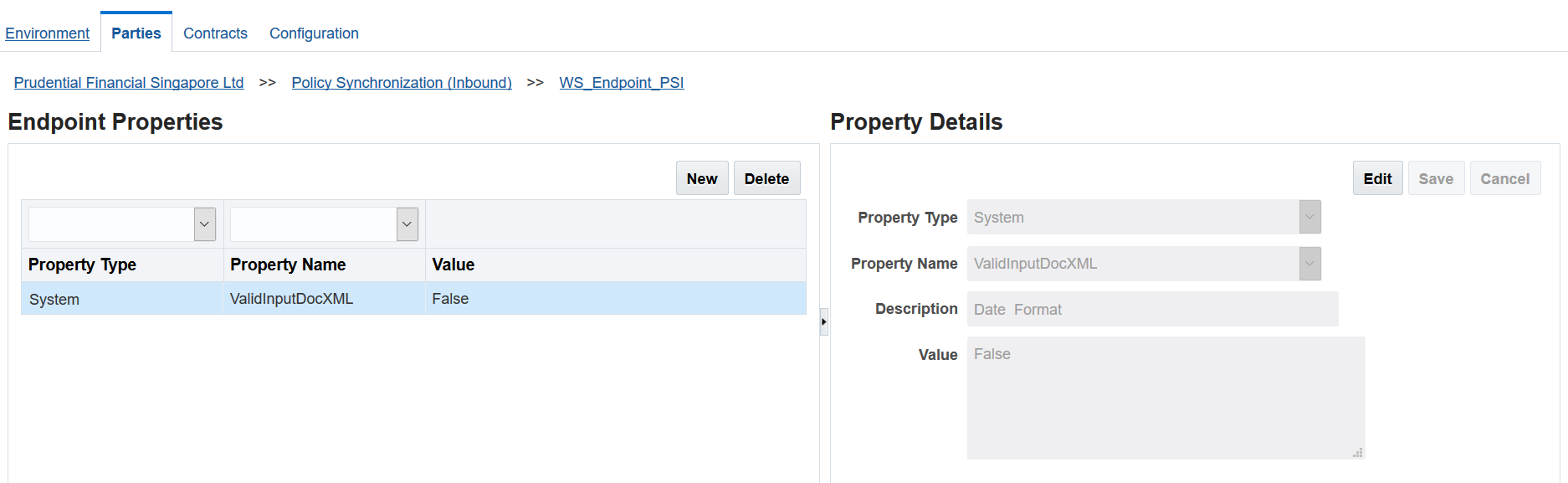 Image represents SOAP Endpoint Property Entries