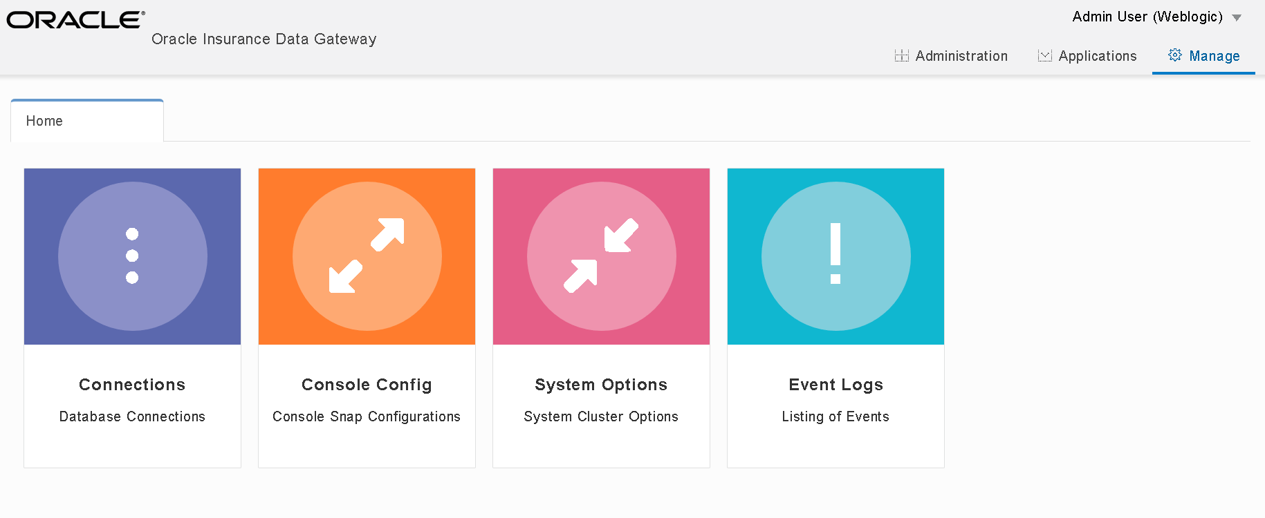 Image represents manage tab.