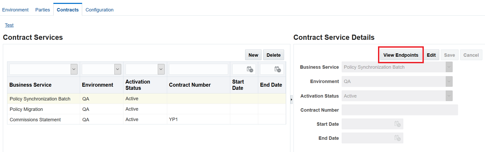 Image represents contract service endpoint.