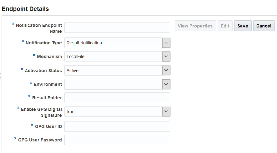Image represents results after selecting LocalFile mechanism.