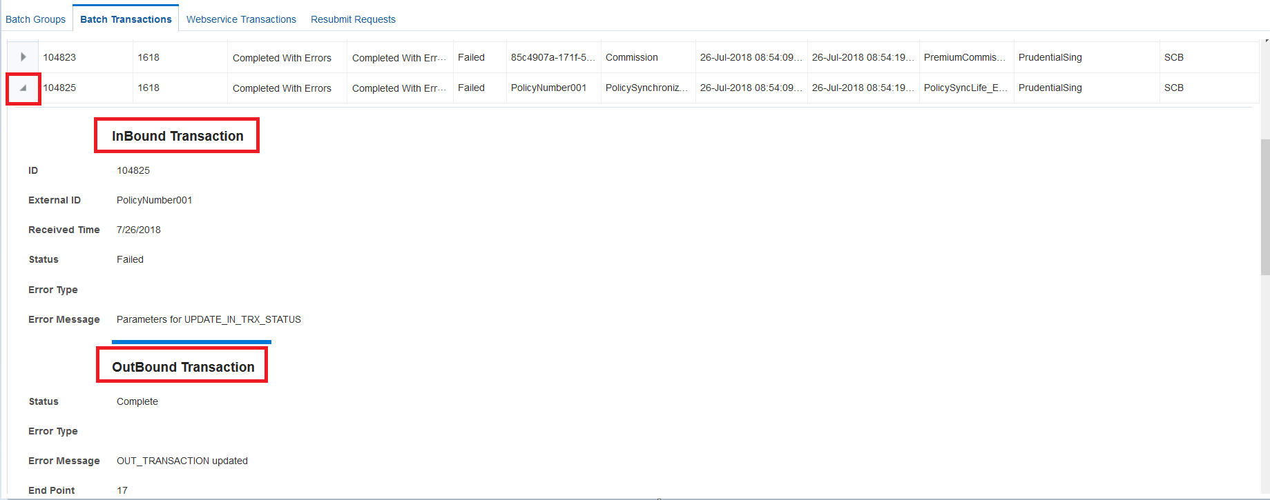Image represents inbound and outbound transactions.