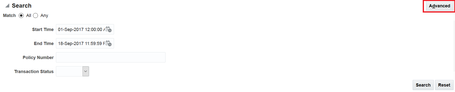 Image represents search fields.