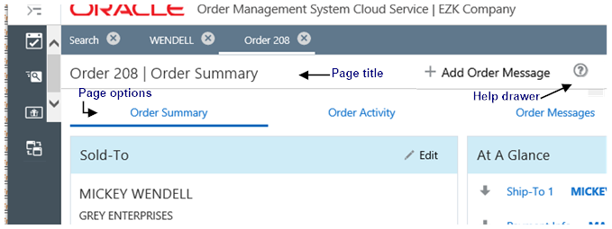 illustrates page title and position of all options for the page