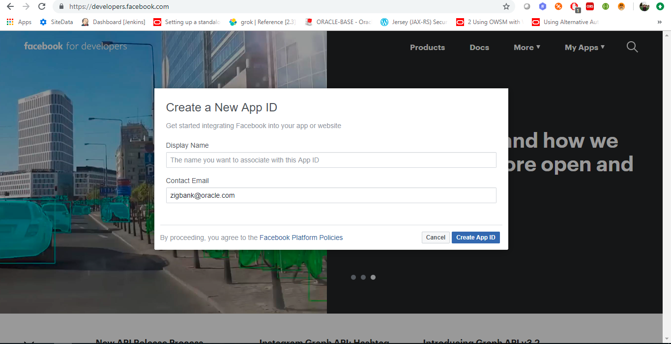 Social Payments FB Setup