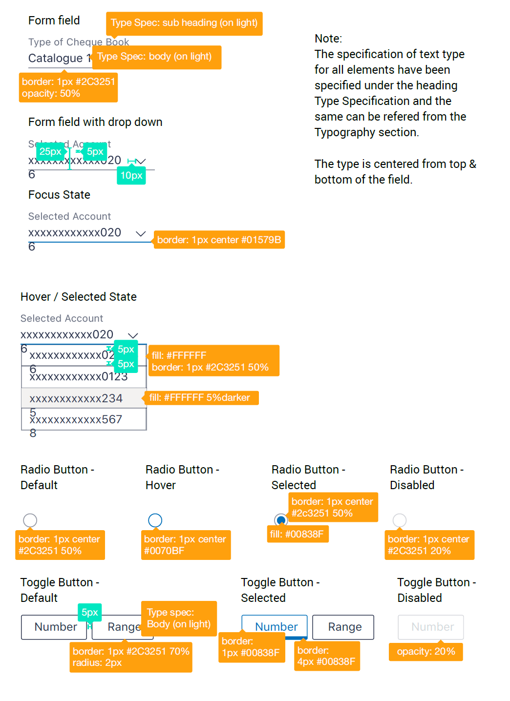 Form Fields, Dropdowns & Button Types