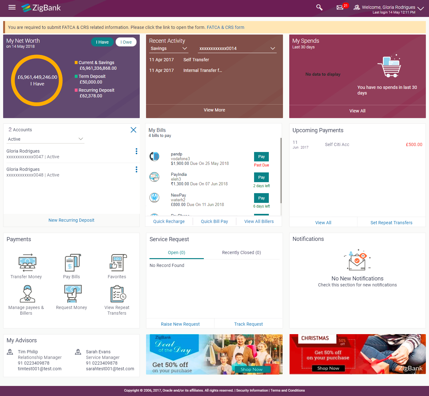 Recurring Deposit Widget