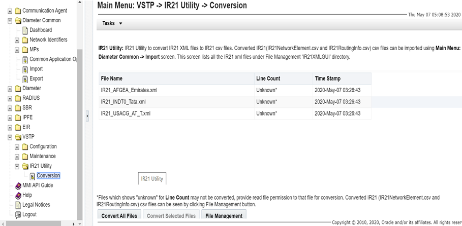 GUI Configurations for CAT2 SS7 Security Support