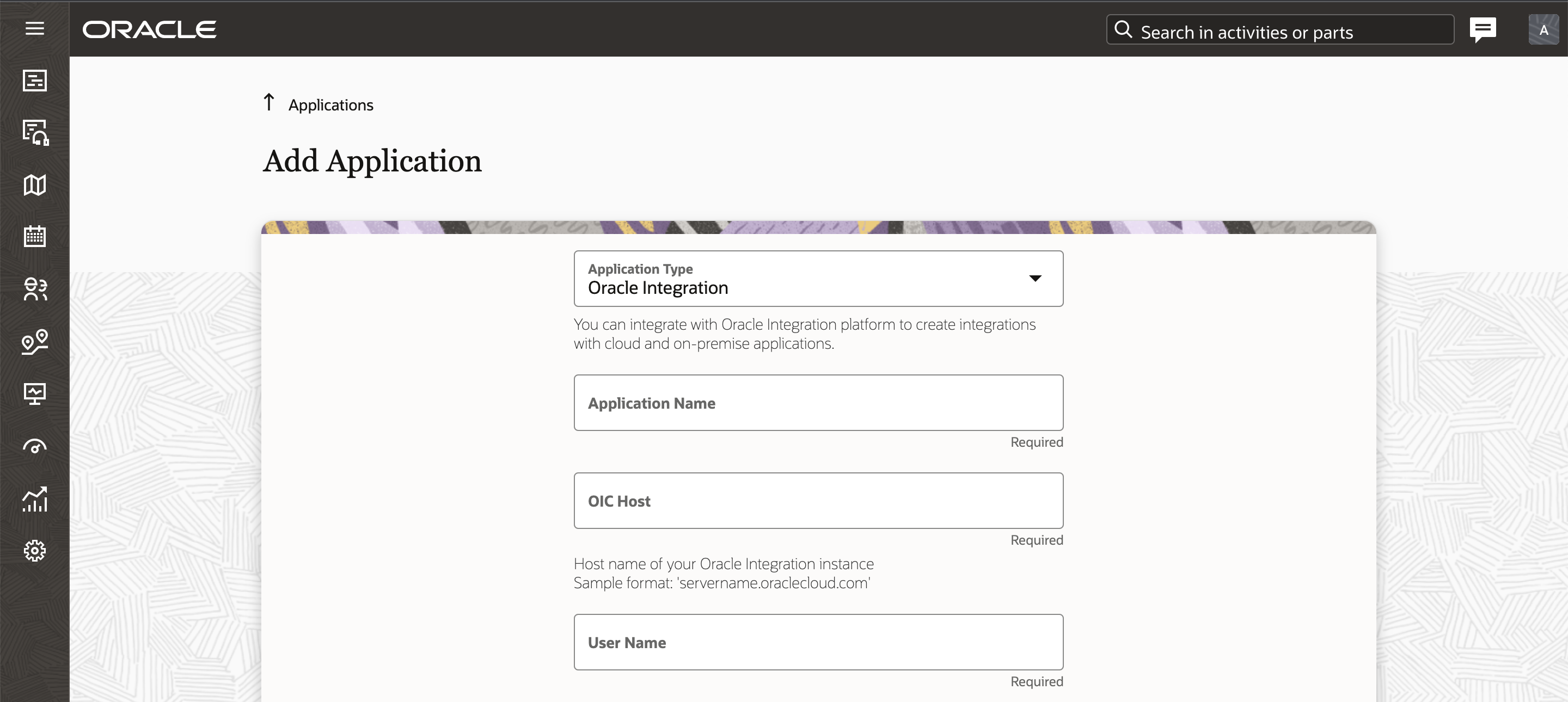 このスクリーンショットは、OAuth 2.0認証フィールドを含む「アプリケーションの追加」ページを示しています。