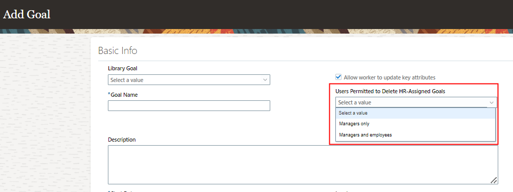 この画像は「目標の追加」ページを示しています。
