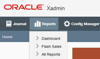 Reports Menu expanded