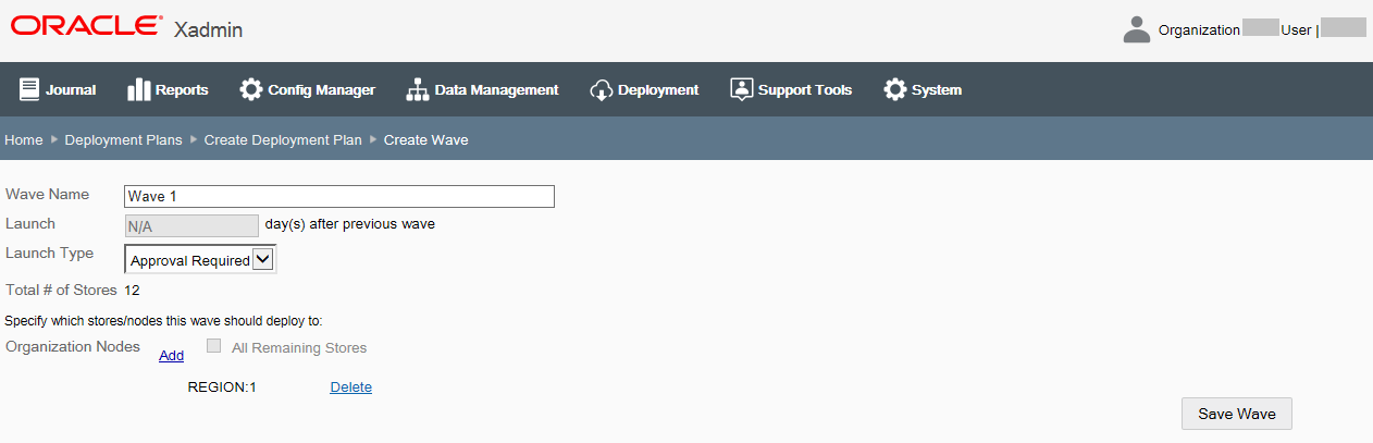 Create Wave 1 Example