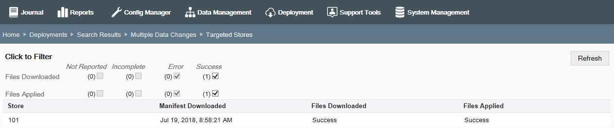 Detail by Store page