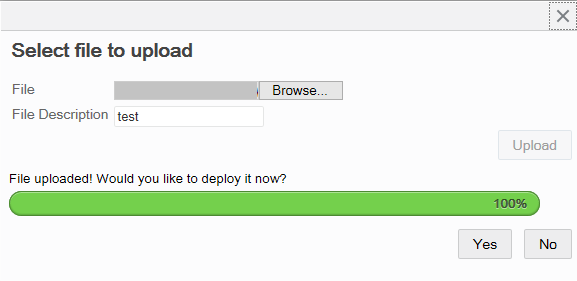 Upload Successful Progress Bar