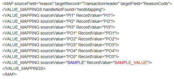 RTLogMappingConfig.xml Field Mapper