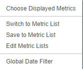 CAF - Analysis Mode - Factor Header Options