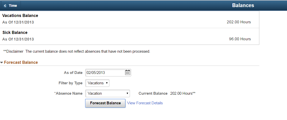 Using the PeopleSoft Fluid User Interface to Work with Absences as an ...