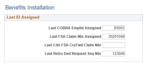Benefits Installation Page
