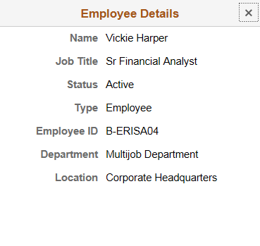 (Smartphone) Employee Details page