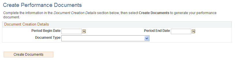 Create <document type> Documents page (employee)