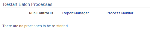 Restart Batch Processes page