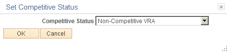 Set Competitive Status page