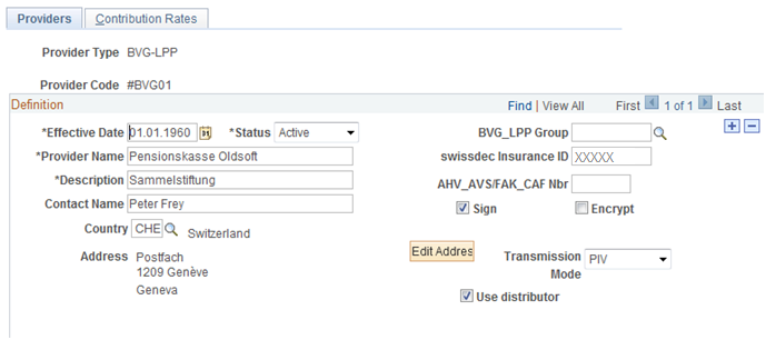 Providers page (1 of 2)