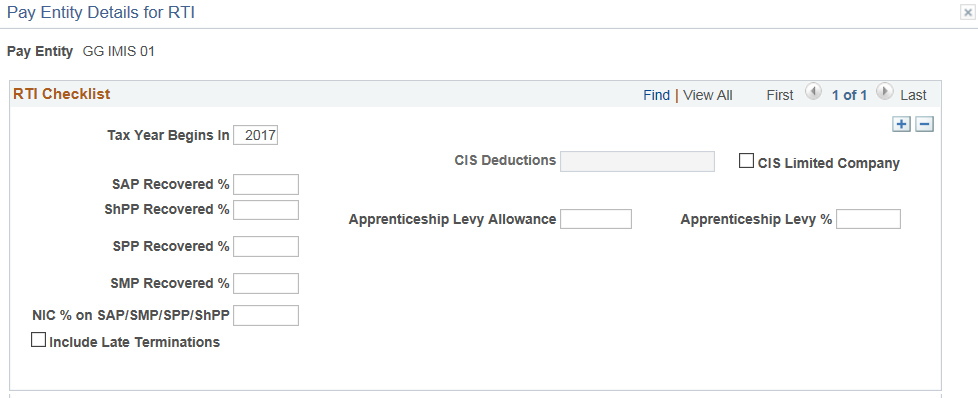 Pay Entity Details for RTI page for 2017