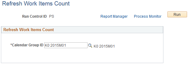 Refresh Work Items Count page