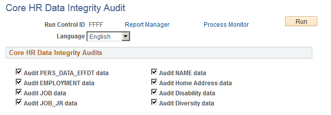 HR Core Data Integrity Audit page