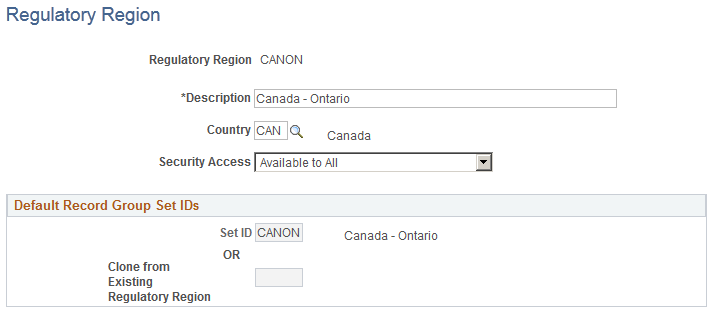 Regulatory Region page