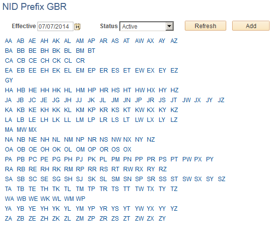 NID Prefix GBR page