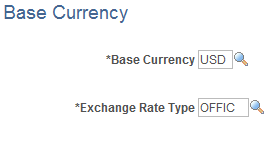 Base Currency page