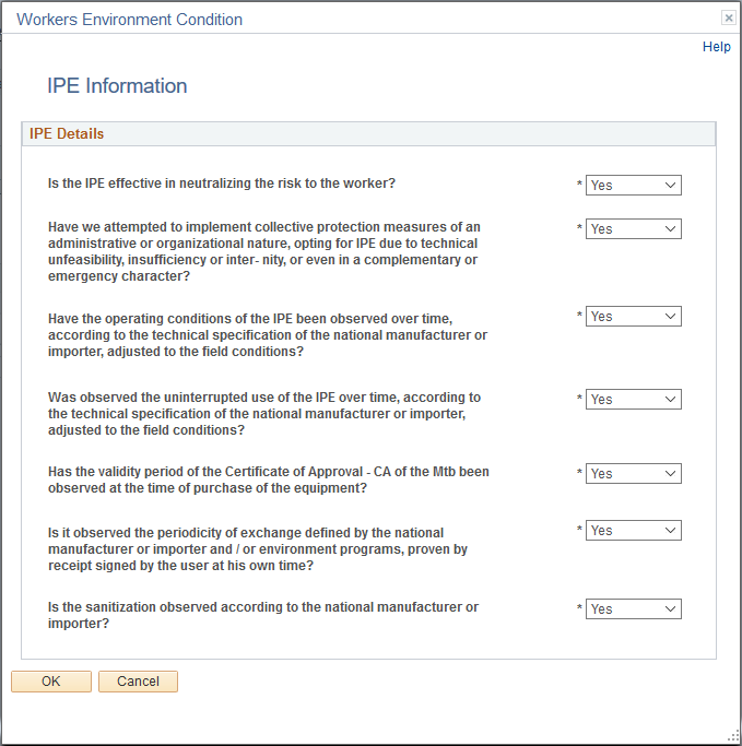 IPE Information page