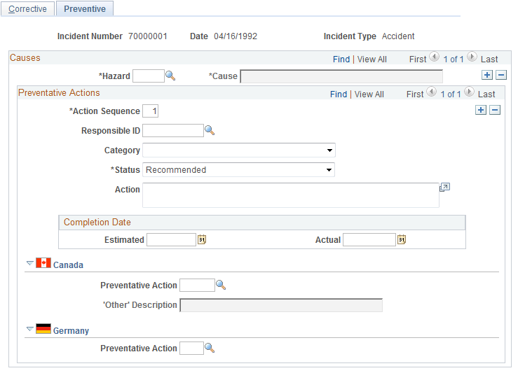 Preventive page