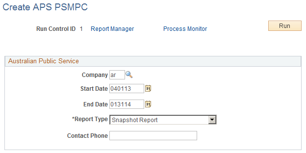 Create APS PSMPC page