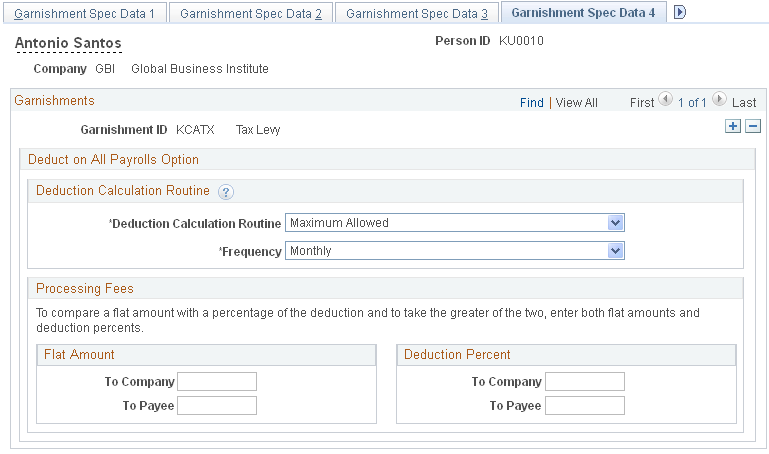 Garnishment Spec Data 4 page