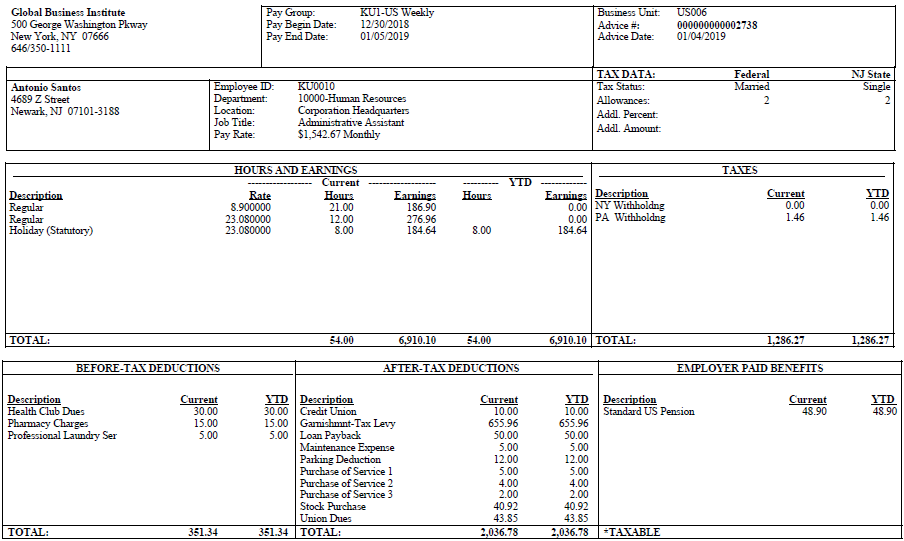 Deposit Advice (PRTOFADV) page 2 (1 of 2)