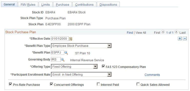 Stock Purchase Plan Rules - General page