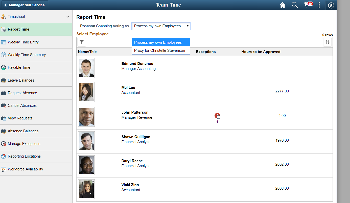 Report Time_Delegation Page