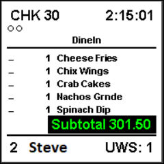 This figure shows a sample image of the standard DOM 11 chit layout.