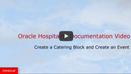 Image shows a video thumbnail for Create a Catering Block and Event