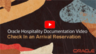 Image shows a video thumbnail for Check In an Arrival Reservation