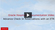 Image shows a video thumbnail for Advance Check In Reservations with an ETR