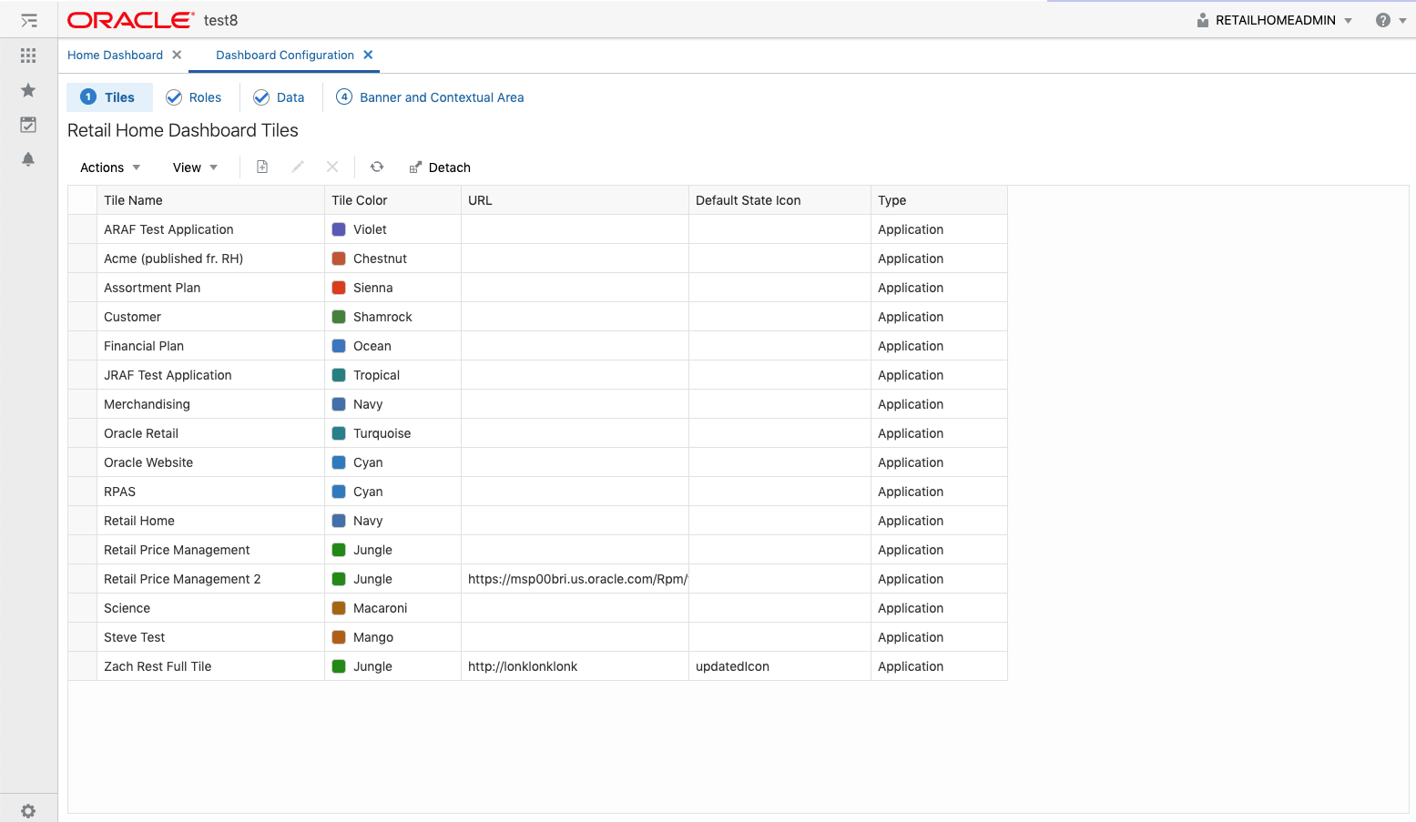 Creating Dashboard Tiles