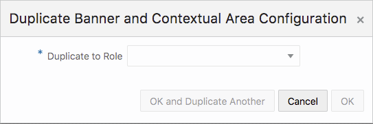 Duplicate Banner and Contextual Area Configuration