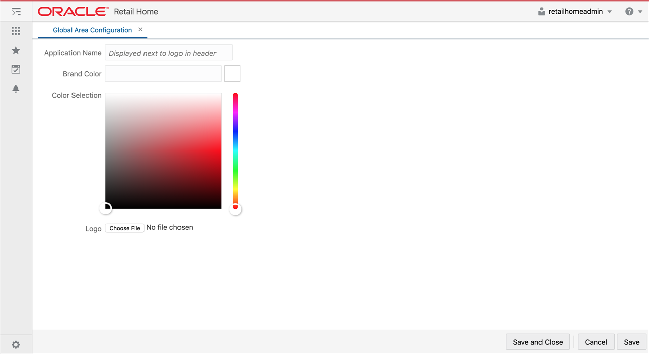 Global Area Configuration