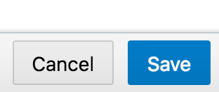 Customer Modules Management page's Cancel and Save Buttons