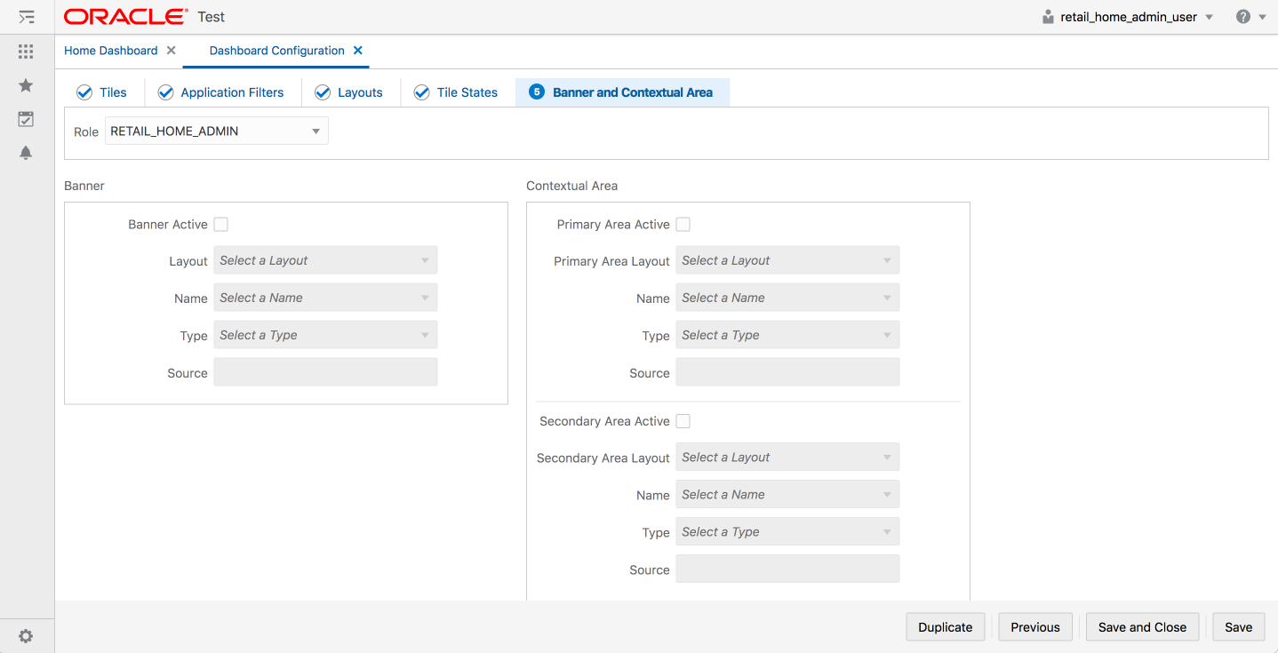 Banner and Contextual Area