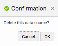 Delete Data Source Confirmation